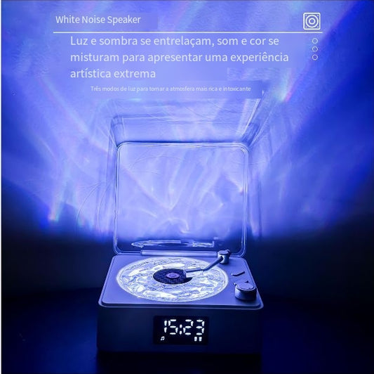 Altavoz antigo com iluminação