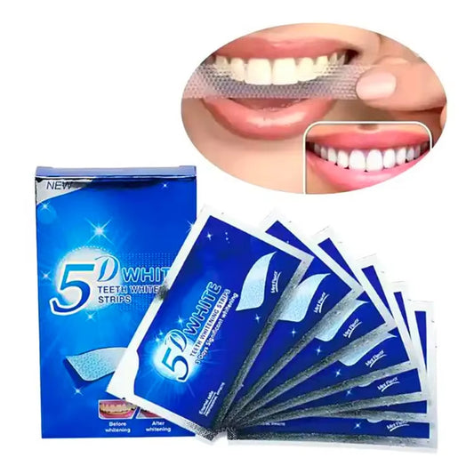 5D Patches para Dentes - Brancura Dental, 14 Pares (28 Fatias)