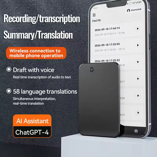 A3 supports ChatGPT magnetic charging translation voice recorder8g