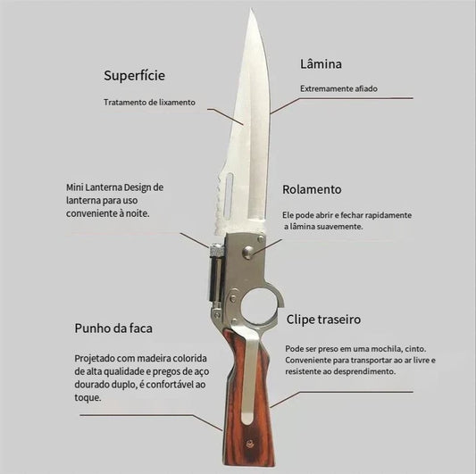 🔪 2025 Nova Oferta🎁Gume Portátil de Aço Inoxidável para o Ar Livre