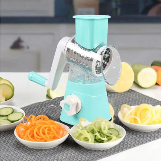 Cortador de legumes em rolo multifuncional para cozinha, raspador manual
