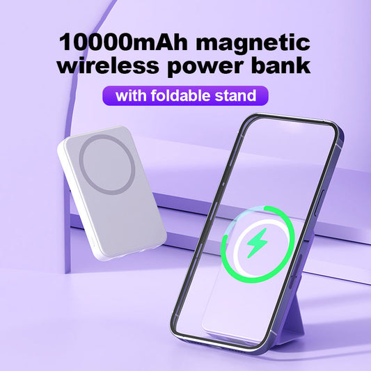 Bateria magnética sem fio de carregamento rápido Mag PD 22.5W dobrável de 10000 mAh