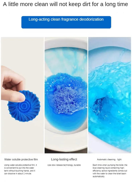Bloco de limpador de vaso sanitário, desodorizante para vaso sanitário, com fragrância refrescante