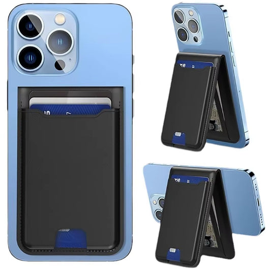 W6 Suporte para cartão de telefone móvel magnético e suporte para telefone móvel