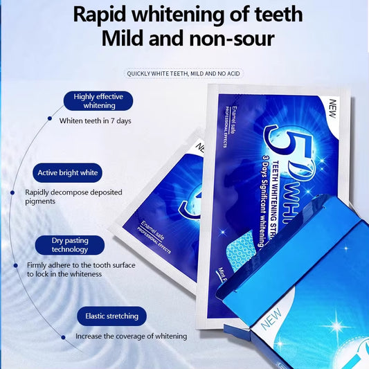 5D Patches para Dentes - Brancura Dental, 14 Pares (28 Fatias)